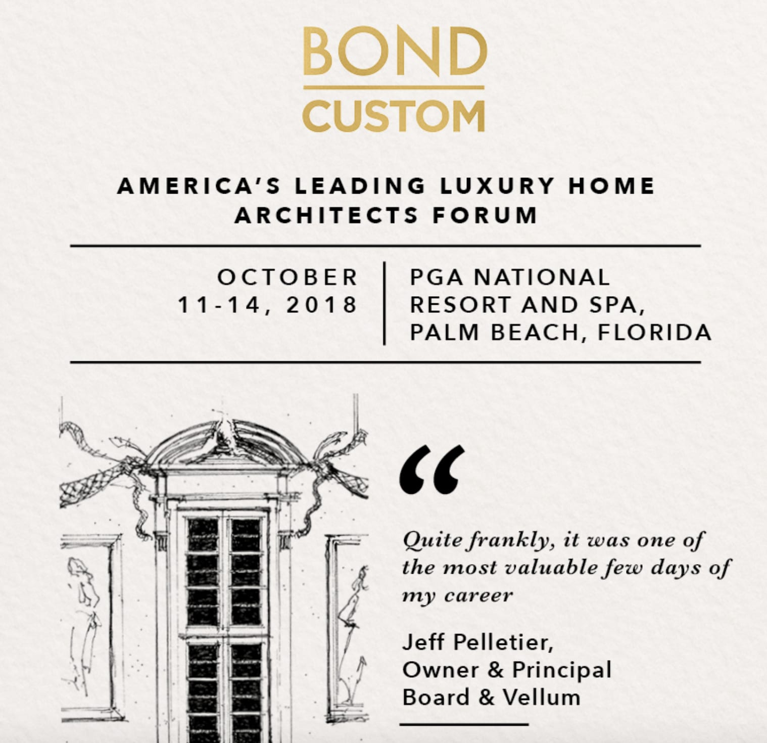 BOND CUSTOM BRINGS LUXURY DESIGN FORUM TO PALM BEACH