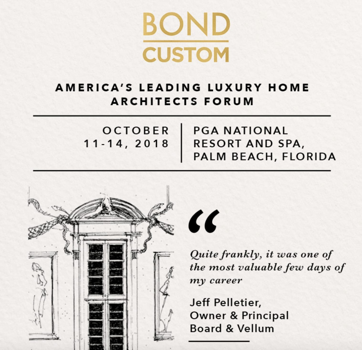 BOND CUSTOM BRINGS LUXURY DESIGN FORUM TO PALM BEACH
