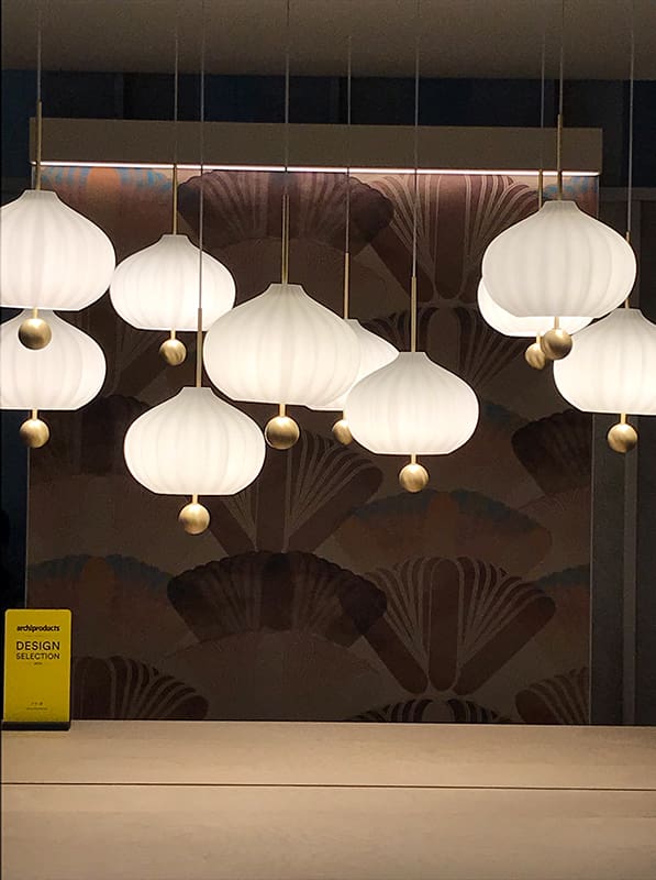 Lights at Milan's prestigious furniture fair 2019