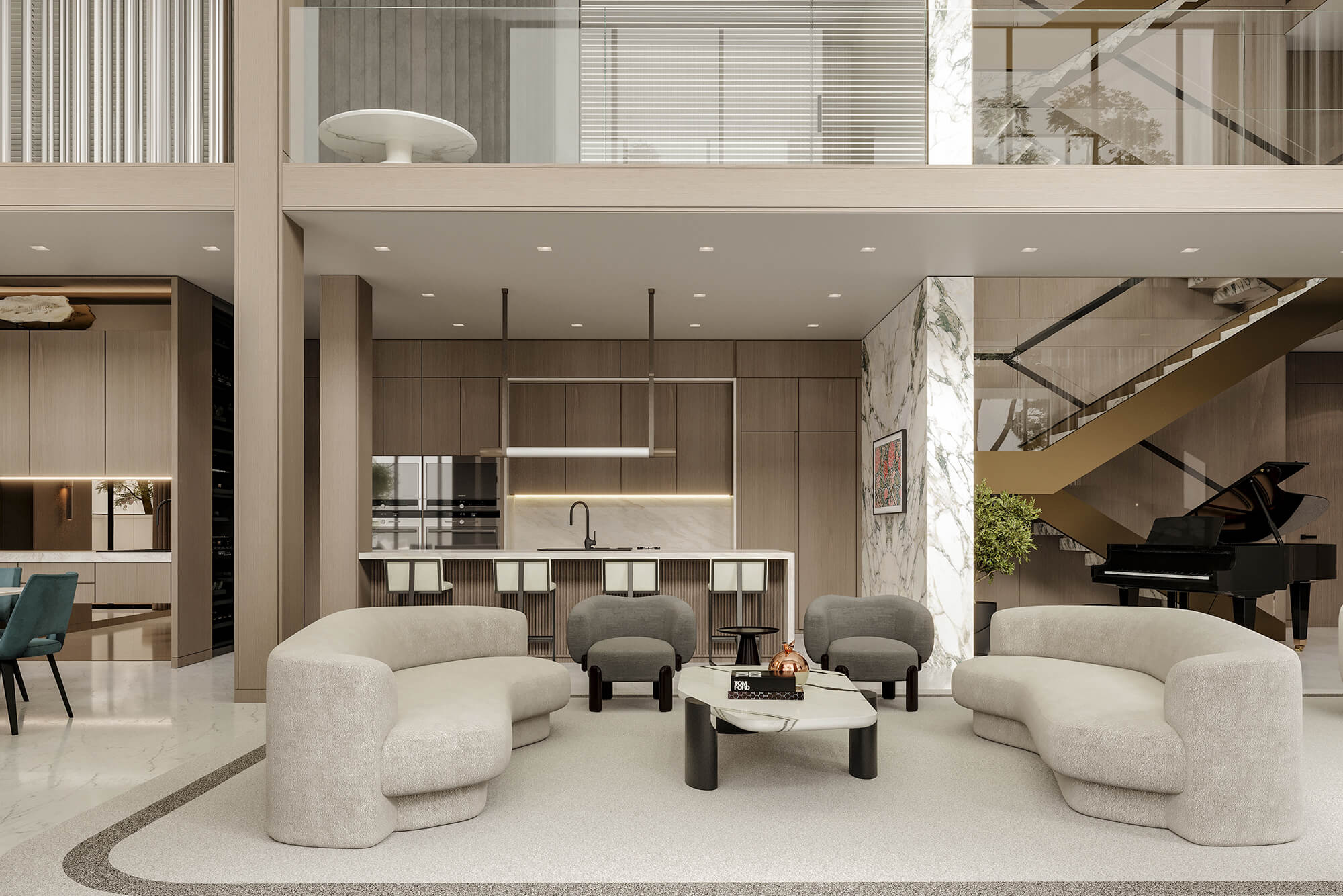 Birtto Charette | Ritz-Carlton Bayshore | Living Room 1.2