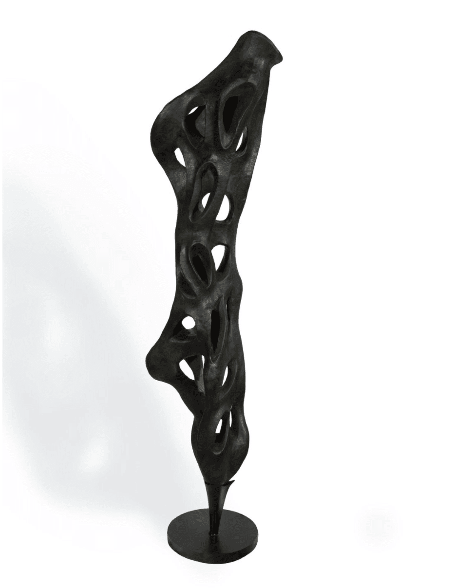 Black Sculpture IX by AZEN; photo from Maison&Objet