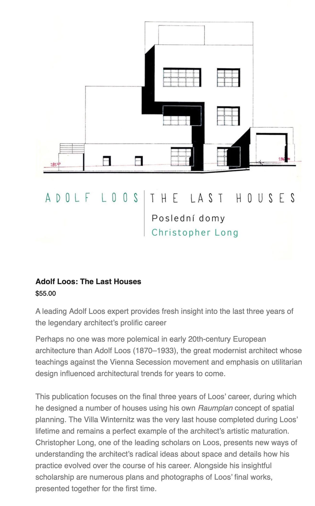 Adolf Loos | The Last Houses