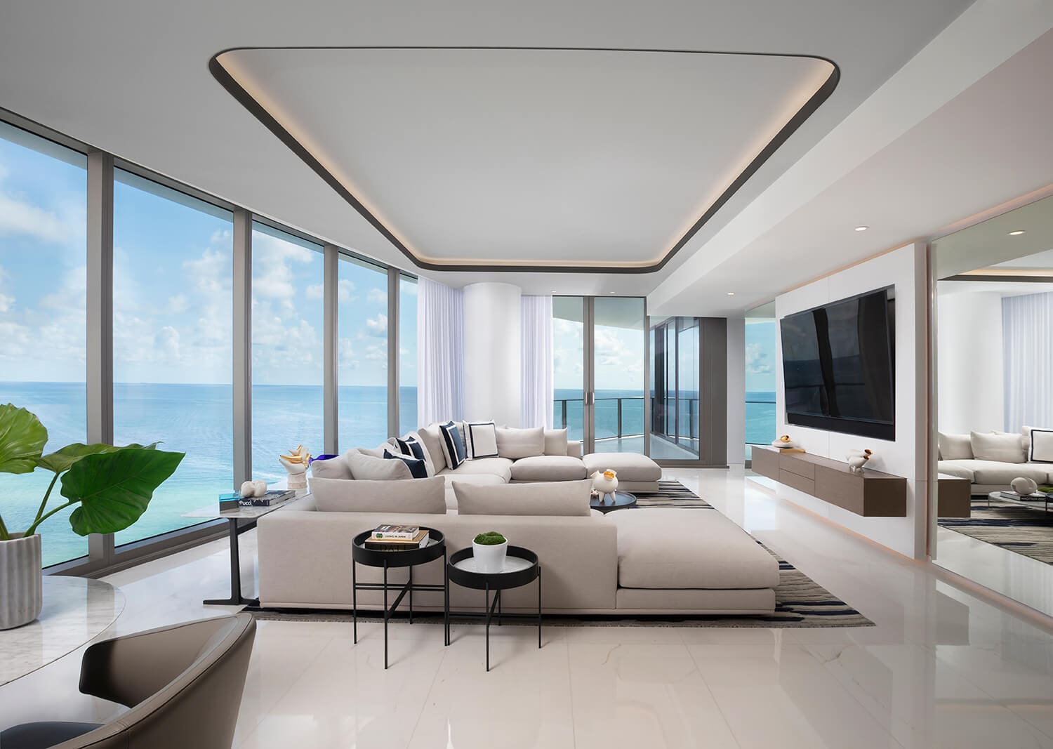 RITZ CARLTON SUNNY ISLES RESIDENCES BRITTO CHARETTE | LIVING ROOM MASTER