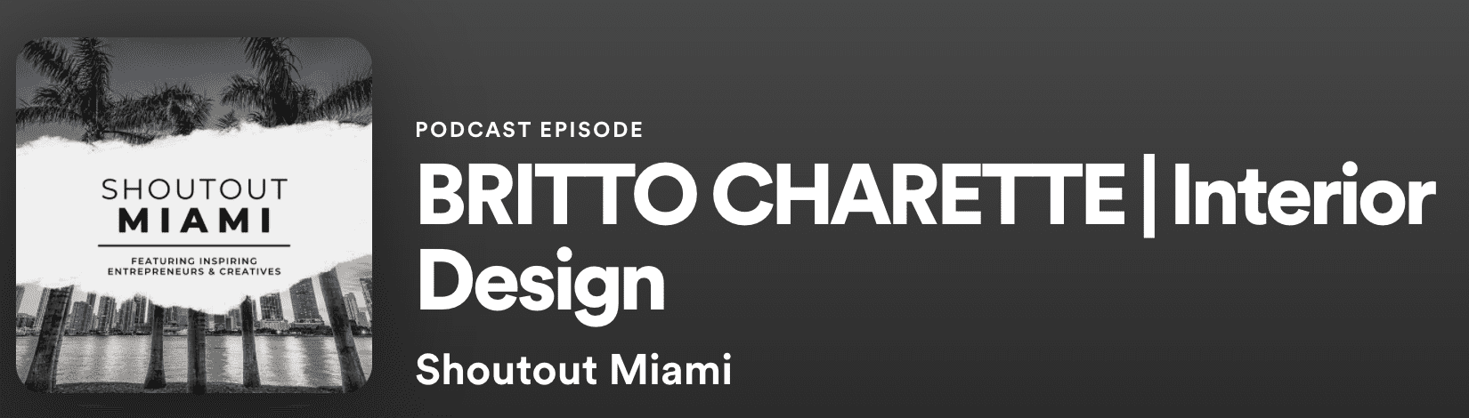 SHOUTOUT MIAMI INTERVIEWS DAVID CHARETTE