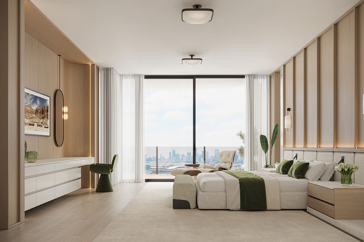 FIVE PARK OWNER'S BEDROOM