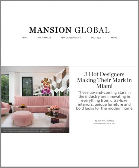 Mansion Global 3 Hot Designers