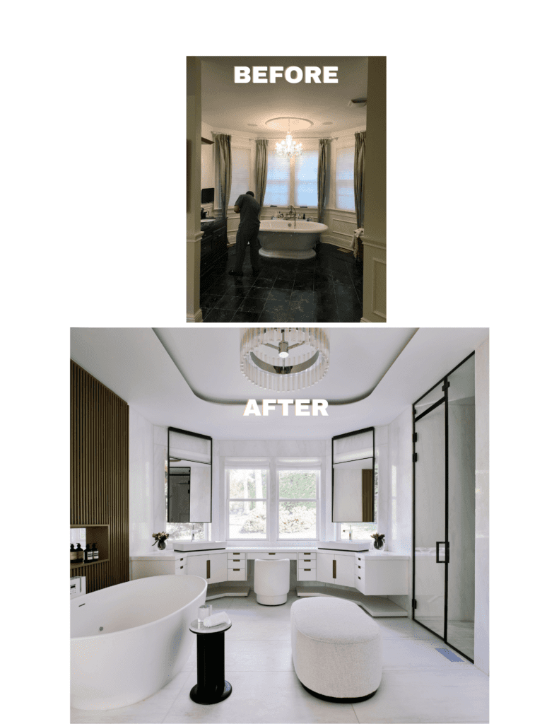 BROOKVILLE BATHROOM SUITE BEFORE AND AFTER BRITTO CHARETTE