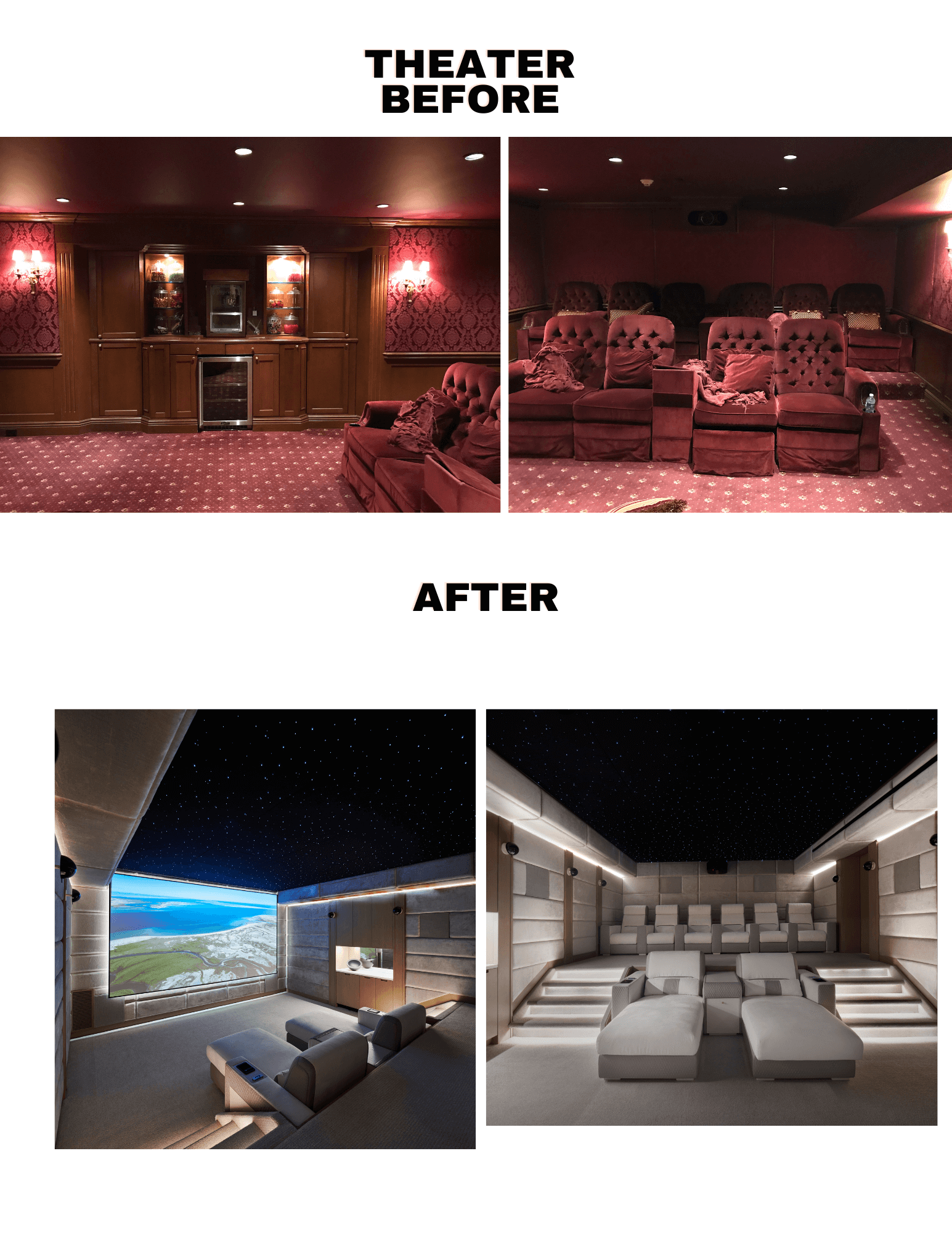 Brookville Theater Before and After