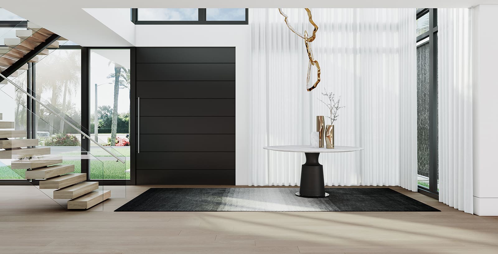Modern Villa Boca Raton Living Dining